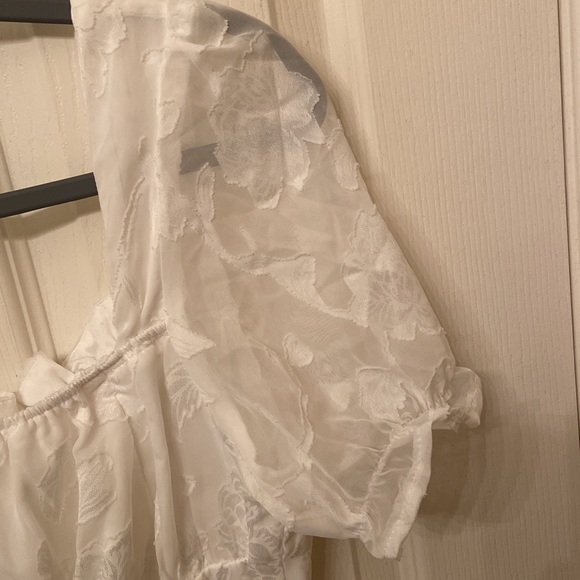 shein white floral dress - Picture 3 of 5